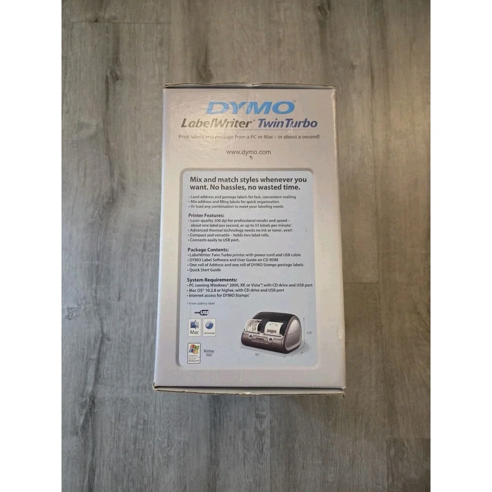 New Dymo Labelwriter Twin Turbo Model 93085